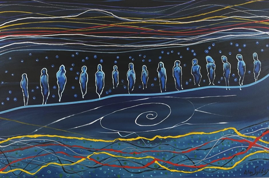 ASY023 gathering spirits by alan syliboy indigenous mikmaq acrylic painting 3 1744x1152 jpg 85