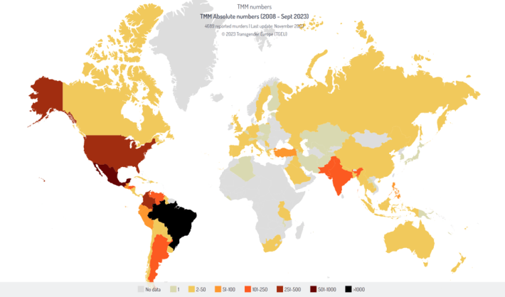 320 Trans People Killed In 2023 - New Monitoring Report